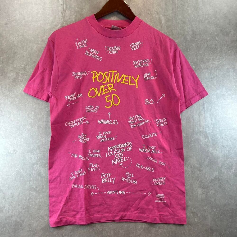 Hanes Men's Pink and Red T-shirt